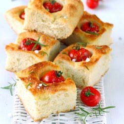 Focaccia with Cherry Tomatoes