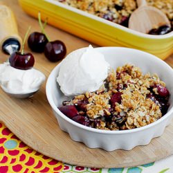 Cherry Almond Crisp