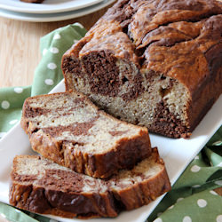 Marbled Chocolate Banana Bread