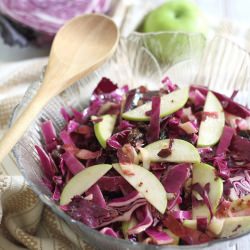 Honey Dijon Red Cabbage Slaw