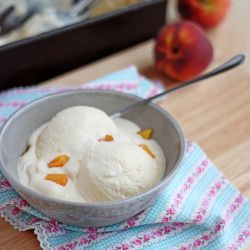 Peach ice cream