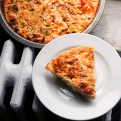Curry Seitan & Fresh Paneer Quiche
