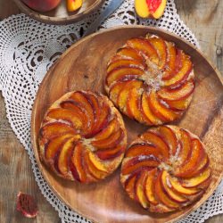 Squashed Peach & Almond Tarts