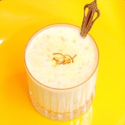 Almonds In Saffron Flavored Milk