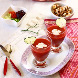 Beet Gazpacho w/ Yogurt
