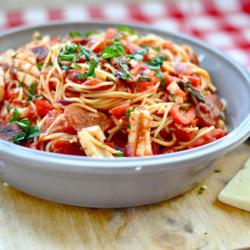 Squid & Chorizo Spaghetti