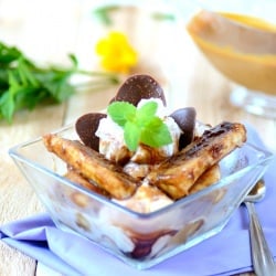 Flambeed Banana Split