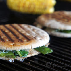 Grilled Manchego Snow Pea Sandwich