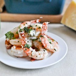 Roasted Basil Butter Shrimp