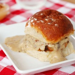 Fried Chicken & Bacon Gravy Sliders