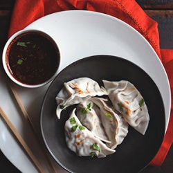 Shrimp and pork dumplings