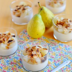 Pear and Almond Milk Panna Cotta