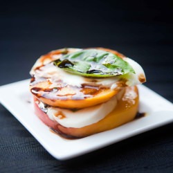 Grilled Peach Caprese