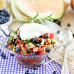 Watermelon Blueberry Salsa