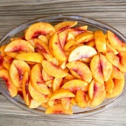 Peach Cobbler with Oatmeal Crumble
