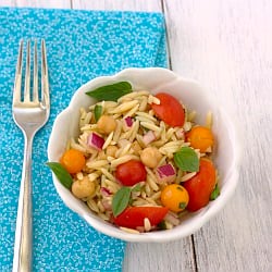 Orzo Salad with Tomatoes and Basil