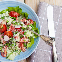 Risoni Salad with Peas