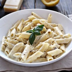 Lemon, Cheese, Basil