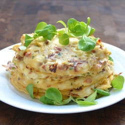 Vegetarian Pancakes with Basil