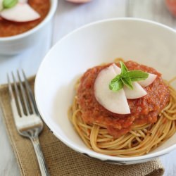 Roasted Tomato & Peach Sauce