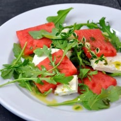 Watermelon & Arugula Salad w/ Feta