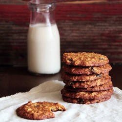 Rum Raisin Oatmeal Cookies