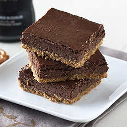 Chocolate Stout Cheesecake Bars