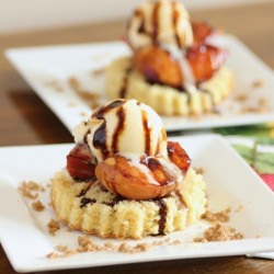 Grilled Peach Shotcake