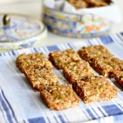 Cranberry Pepita Anzac Slice