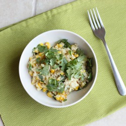 Grilled Corn & Cheddar Quinoa