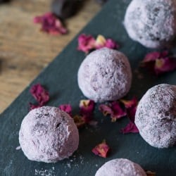 Rose-infused Chocolate Truffles