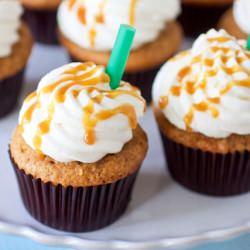 Caramel Frappuccino Cupcakes