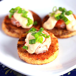 Polenta Shrimp Rounds