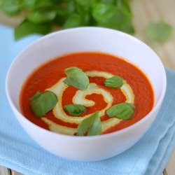 Red bell pepper soup