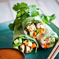 Southwest Chicken Spring Rolls