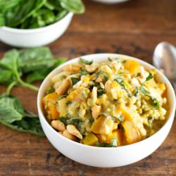 Thai Basil Coconut Lentils
