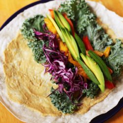 Rainbow Veggie Wrap