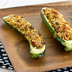 Vegetarian Stuffed Zucchini