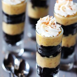 Easy Butterfinger Brownie Trifles