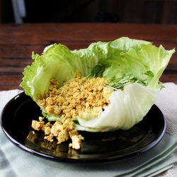 Vegan Curried ‘Egg’ Lettuce Cups