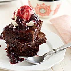 Cherry Lambic Brownies