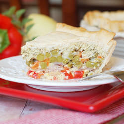 Ham, Cheese, and Veggie Pie