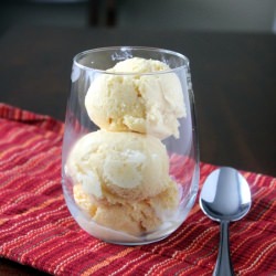 Caramelized Peach Ice Cream