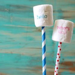 stamped marshmallows