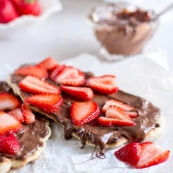 Grilled Pizza with Nutella