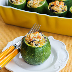 Vegetarian Stuffed Zucchini