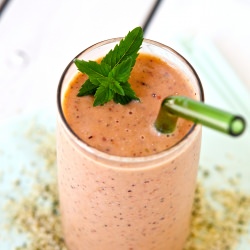 Mint Melon Peach Smoothie