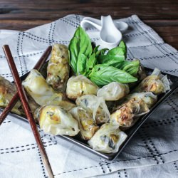 Baked Rice Paper Rolls