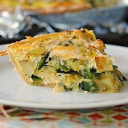 Roasted Pobalno and Potato Quiche
