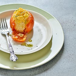 Tomatoes w/ mashed potatoes